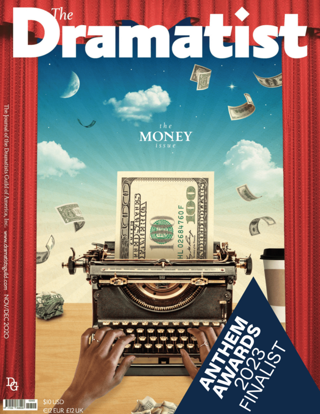 Cover of The Dramatist Nov/Dec 2022: The Money Issue